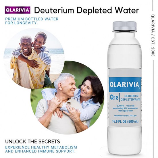 1 შემთხვევა Qlarivia 18 ppm (24 ბოთლი დეიტერიუმის გამოფიტული წყალი)